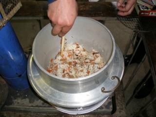 魚沼産コシヒカリ撹拌